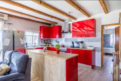 Una cocina o zona de cocina en Casa Rural El Cortijo