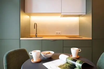 Una cocina o zona de cocina en Acueducto Suites Apartments I