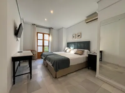 Cama o camas de una habitación en Hotel Maestre