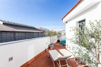 Un balcón o terraza de Apartamentos RG Dúplex San Bernardo