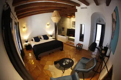 Zona de estar de La Posada del Torcal