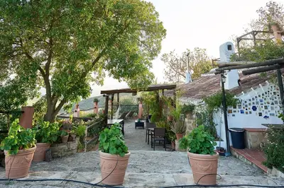 Jardín al aire libre en Finca Sábila