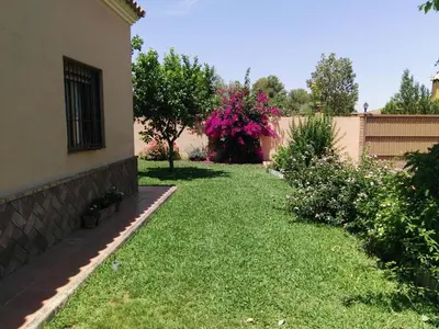 Jardín al aire libre en Casa Rural Orégano