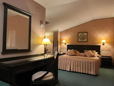 Cama o camas de una habitación en Santiago