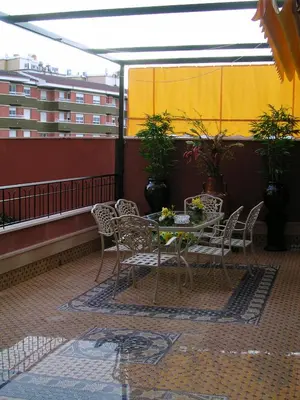 Un balcón o terraza de Santiago