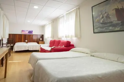 Cama o camas de una habitación en Los Gallos