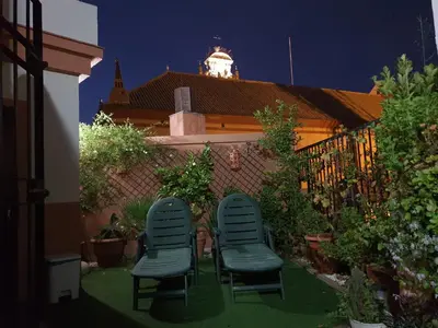 Jardín al aire libre en Ático San Clemente