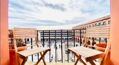 Un balcón o terraza de Hostel Plaza Mayor Corredera
