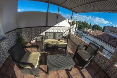 Un balcón o terraza de Hostal Caminito del Rey