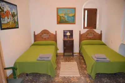 Cama o camas de una habitación en Casa de pueblo Montenegro