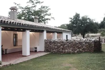 Jardín al aire libre en Casas Rurales La Lapa
