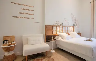 Cama o camas de una habitación en Hotel Madinat