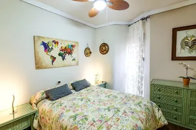 Cama o camas de una habitación en Apartamento Azahara