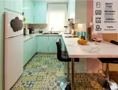 Una cocina o zona de cocina en Apartamento Azahara