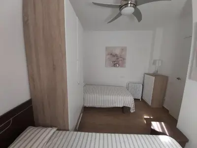 Cama o camas de una habitación en Apartamento Cuesta San Judas