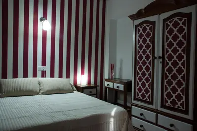 Cama o camas de una habitación en Hostal- Restaurante Estación Vía Verde