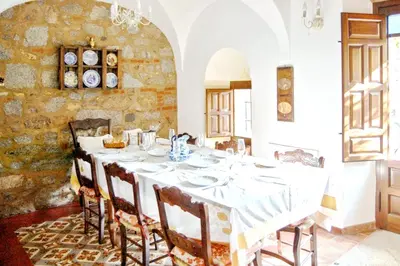 Zona de estar de Charming House in Añora with Garden