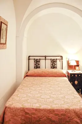 Cama o camas de una habitación en Charming House in Añora with Garden