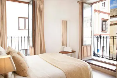 Cama o camas de una habitación en Las Casas del Potro