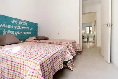 Cama o camas de una habitación en CN PARKING INCLUIDO Apartamento 2D en zona monumental