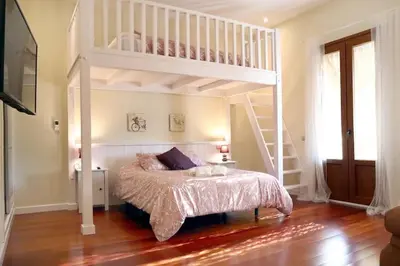 Cama o camas de una habitación en La Quinta Hacienda