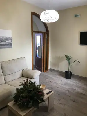 Una televisión o centro de entretenimiento en Hostal Los Encinares