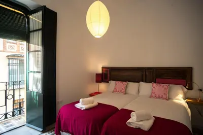 Cama o camas de una habitación en Eva Recommends Casa Gerona