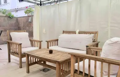 Zona de estar de Apartamento Los Naranjos de Santa Justa