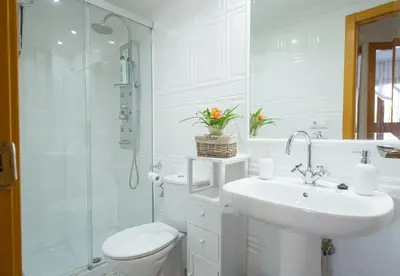 Un baño de SunShine Plaza Abades