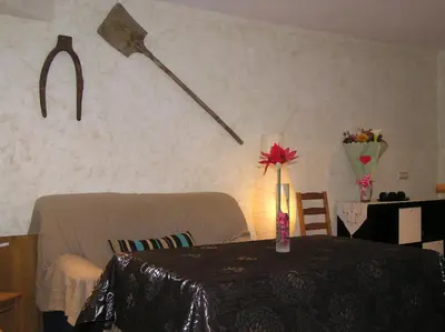 Cama o camas de una habitación en La Casa de Abajo