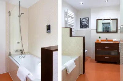 Un baño de Misterhost Deluxe Santa Cruz I - cozy central and quiet
