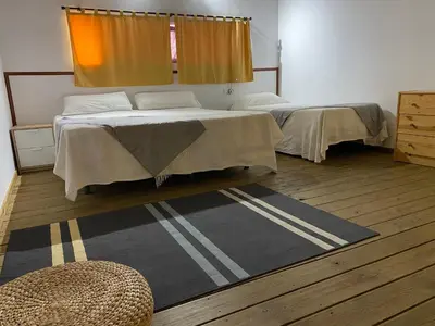 Cama o camas de una habitación en Casa Rural Coripe