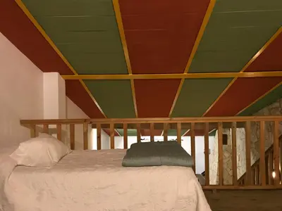 Cama o camas de una habitación en Casa Rural Coripe