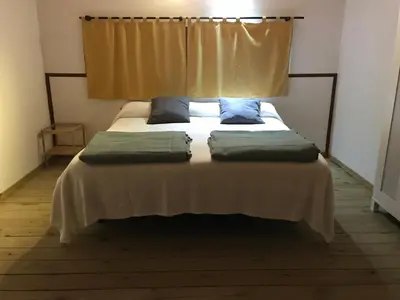 Cama o camas de una habitación en Casa Rural Coripe