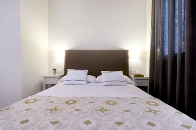 Cama o camas de una habitación en Conde de Gondomar 1