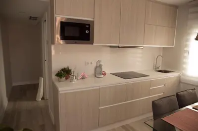 Una cocina o zona de cocina en Apartamento El Balcon de la Muralla