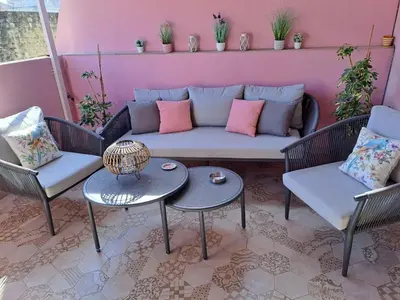 Zona de estar de Apartamento El Balcon de la Muralla
