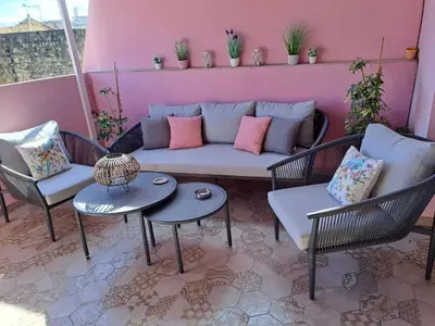 Zona de estar de Apartamento El Balcon de la Muralla