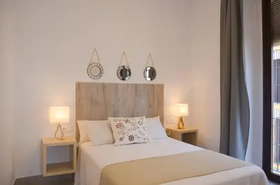 Cama o camas de una habitación en Apartamento Faustino Alvarez