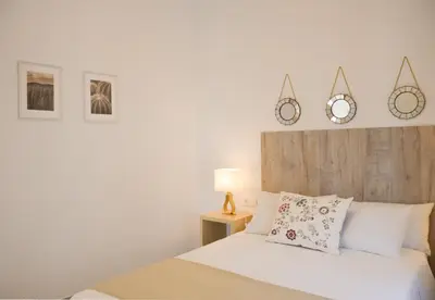 Cama o camas de una habitación en Apartamento Faustino Alvarez