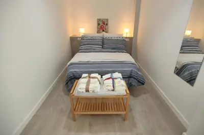 Cama o camas de una habitación en Noches de ensueño