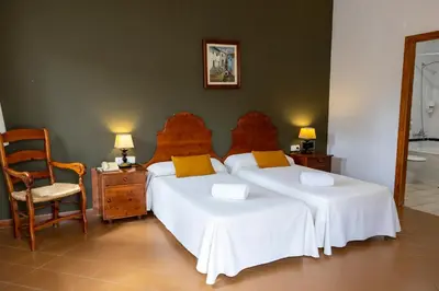 Cama o camas de una habitación en Villa Turística de Priego