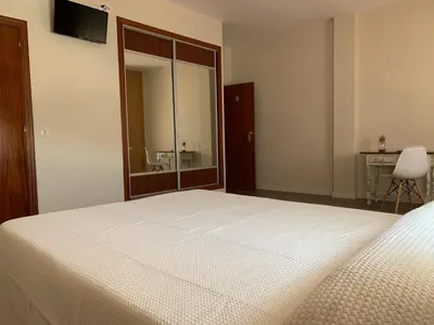 Cama o camas de una habitación en Hostal Restaurante Rufino