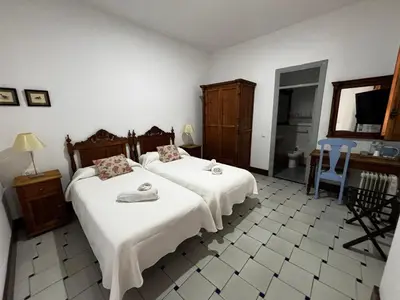 Cama o camas de una habitación en Hotel Entreolivos
