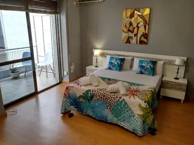 Cama o camas de una habitación en Eduardo Lucena 5, Alcázar