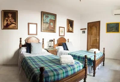 Cama o camas de una habitación en Boutique house LujoPobre