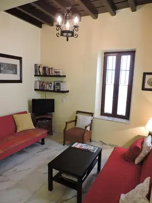 Zona de estar de Casa Sevillana