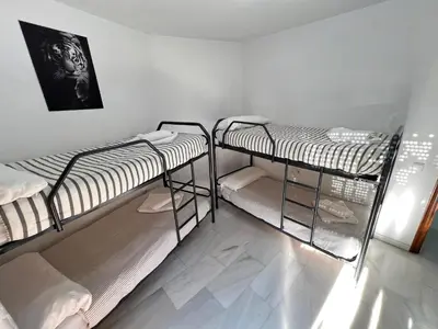 Cama o camas de una habitación en Casa centro casco histórico