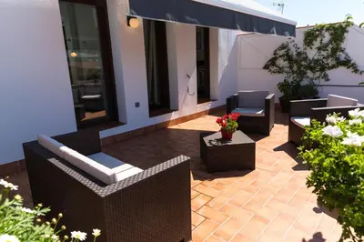 Zona de estar de Casa Los Cuatro Soles