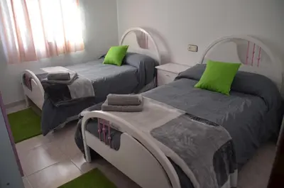 Cama o camas de una habitación en Casa Quico